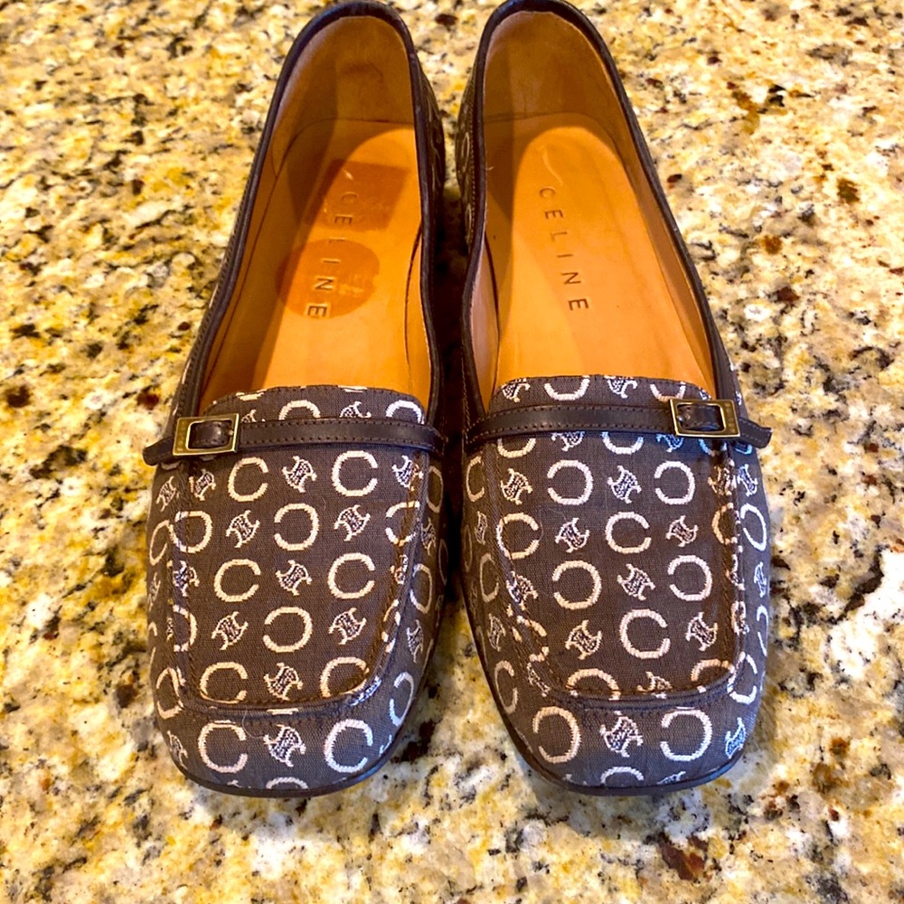 Celine loafers brown and cream size 10 but in my opinion run a little big